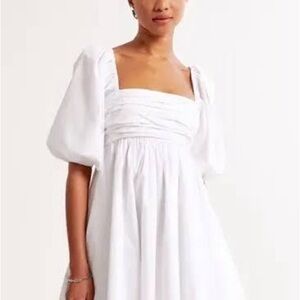 Emerson White Puff Sleeve Mini Dress